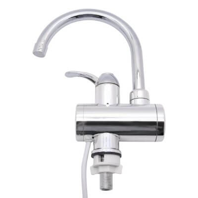 Проточный водонагреватель на кран Electric Heating Faucet RX007-7 с цифровым дисплеем (серебро)-1
