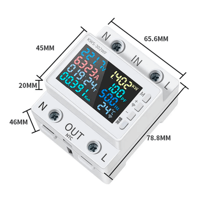 Фото: Цифровой мультиметр Power Meter KWS-302WF с WIFI-1 Цифровой мультиметр Power Meter KWS-302WF с WIFI-1