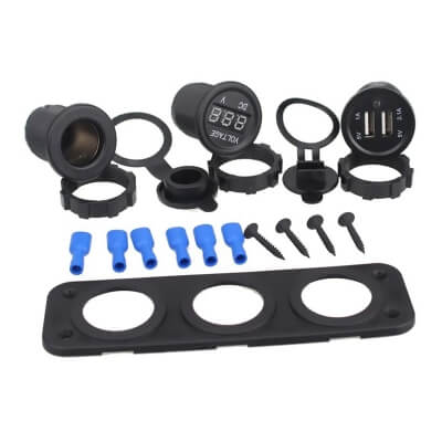 Панель розеток в автомобиль Anker 12-24V-2