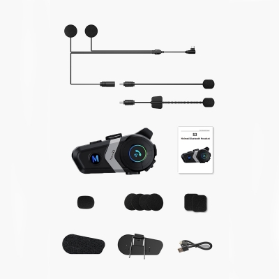 Мотогарнитура / гарнитура для шлема BTS09 Silver-3