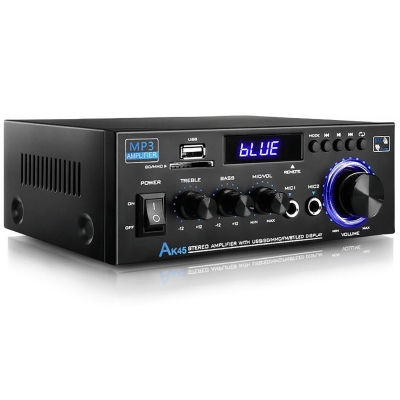 Фото: Аудио усилитель звука двухканальный Starklok AK45 Bluetooth 5.0 350Вт+350Вт-1 Аудио усилитель звука двухканальный Starklok AK45 Bluetooth 5.0 350Вт+350Вт-1